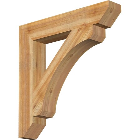 Ekena Millwork Legacy Slat Rough Sawn Bracket, Western Red Cedar, 6"W x 36"D x 36"H BKT06X36X36LEC06RWR